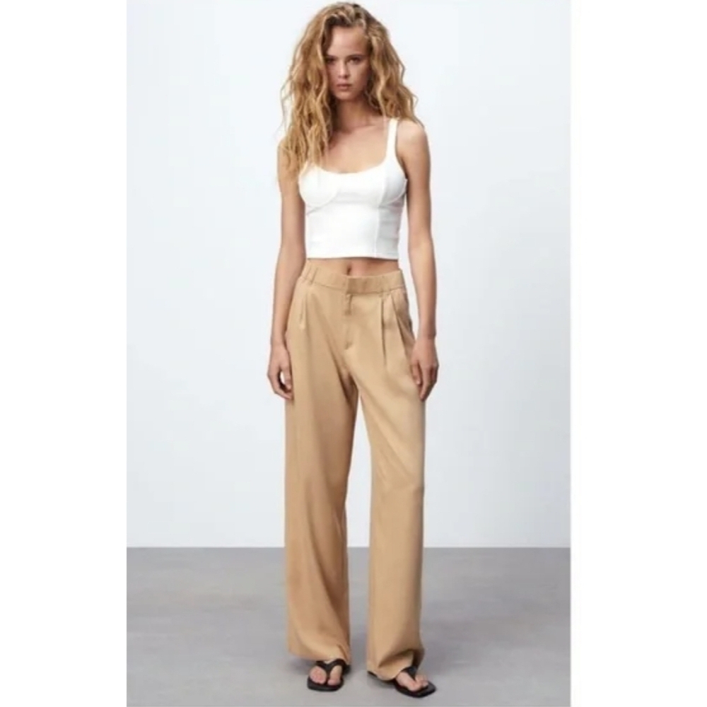 Zara High Rise Women's Full Length Pants Trousers
